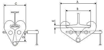 UCHWYT KLAMROWY  TYP - UK