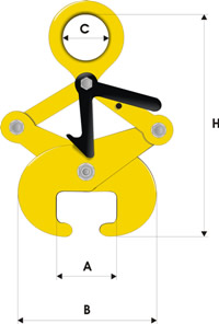 UCHWYT WIDŁOWY DO PIONOWEGO TRANSPORTU PALET Z RĘCZNYM WYWAŻANIEM ŚRODKA CIĘŻKOŚCI TYP UPW