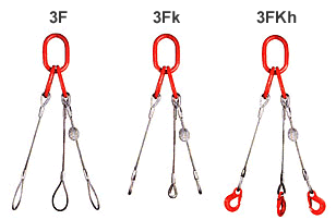 Zawiesia linowe trzyciegnowe wg normy EN 13414