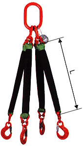 Zawiesie wężowe wielocięgnowe typ 4ZWH