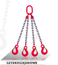 ZAWIESIE ŁAŃCUCHOWE CZTEROCIĘGNOWE KLASA 8